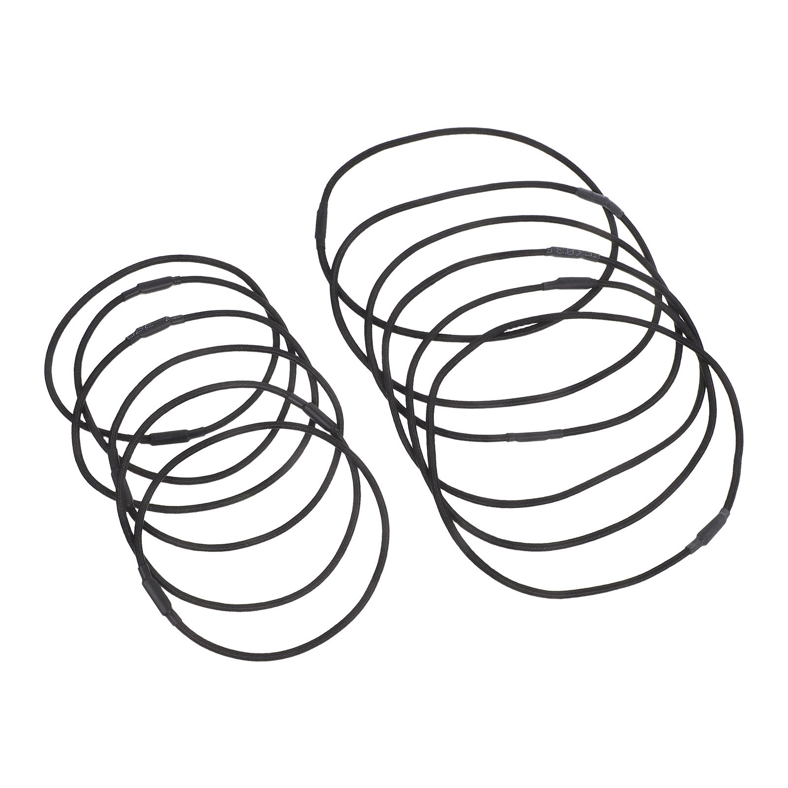Silicone Band Replacement - 12 قطعة من حلقات مطاطية سوداء