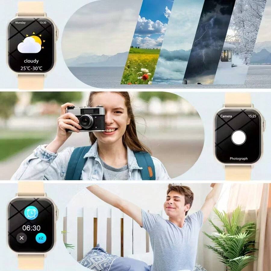 Smartwatch Touch - ساعة ذكية 2025 بشاشة لمس كاملة،