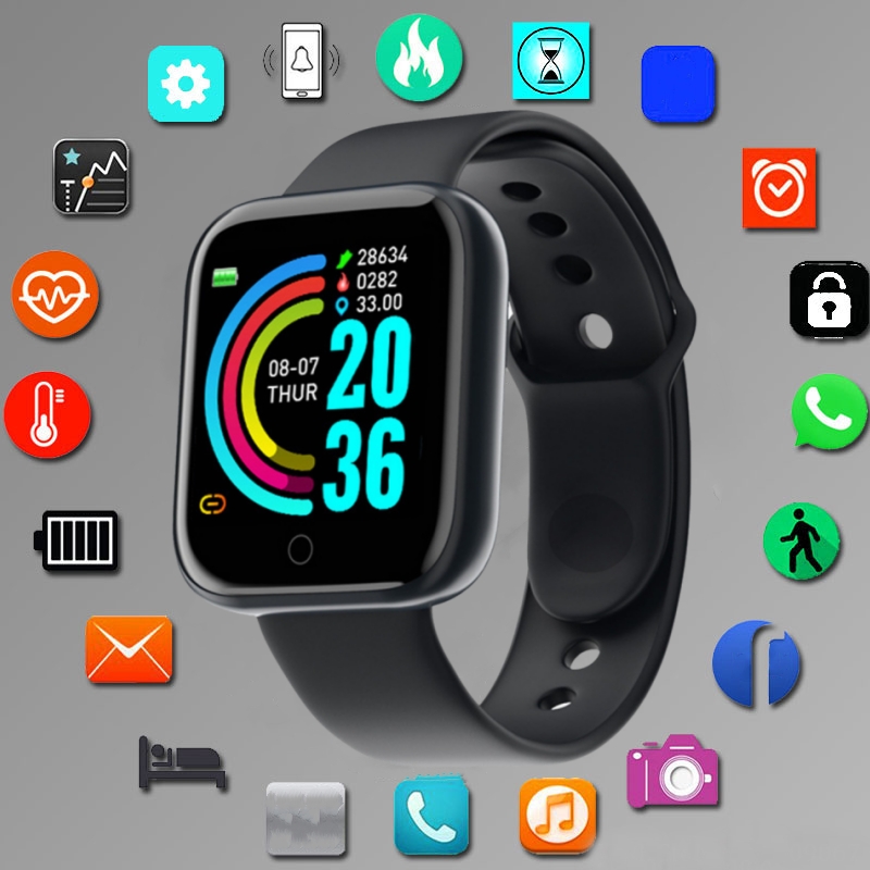 Silicone Band Replacement - ساعة ذكية للرجال والنساء، وضع رياضي،