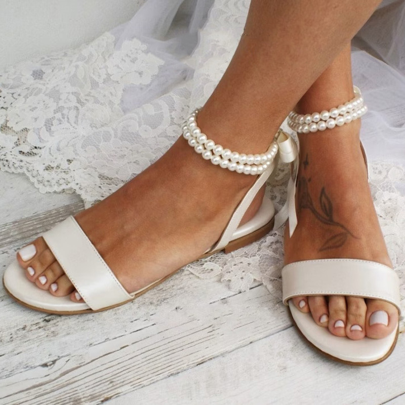 Leather Classic Strap - صنادل نسائية صيفية أوروبية وأمريكية جديدة