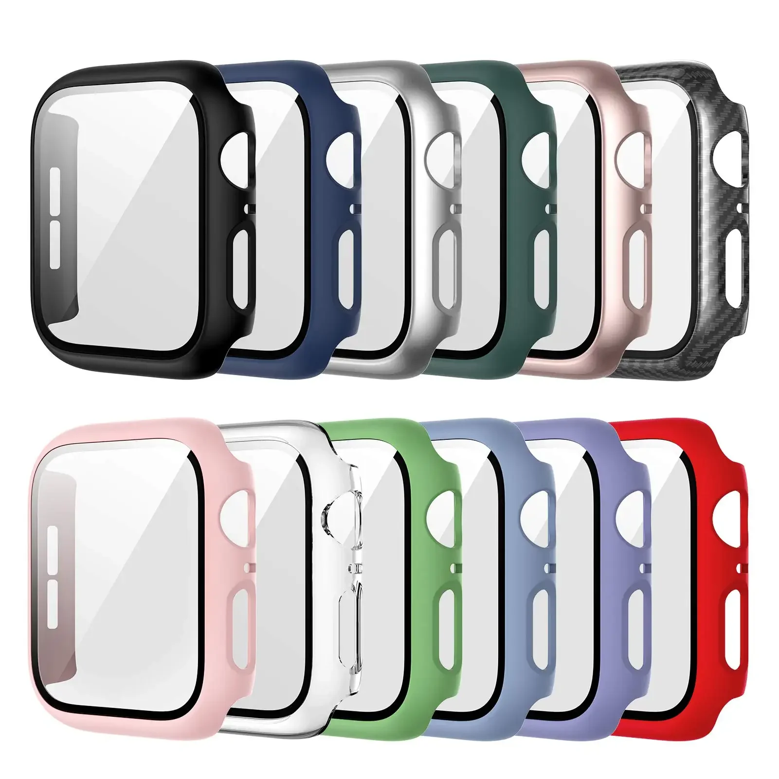 Smartwatch Icon - الزجاج المقسى + غطاء لساعة أبل