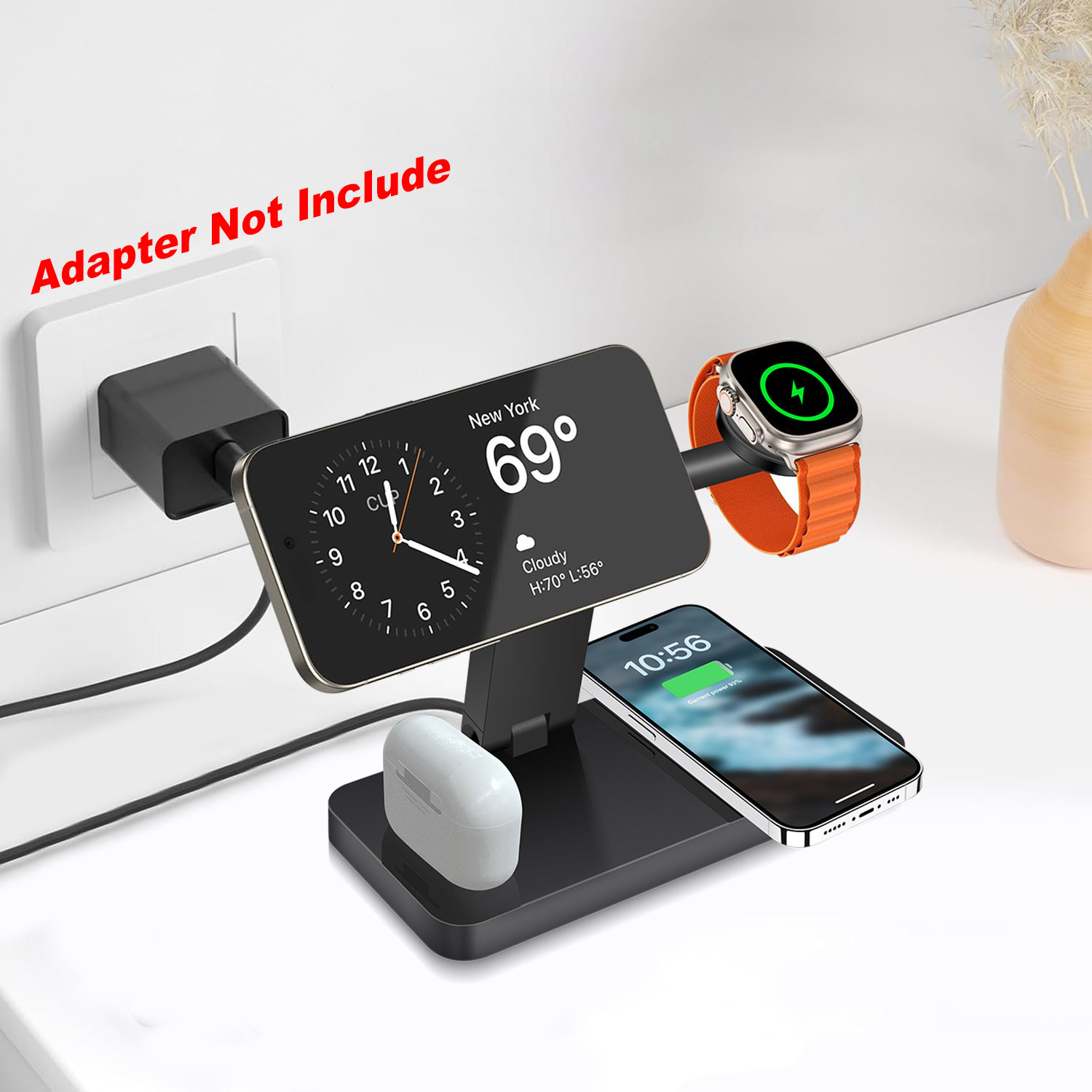 Watch Charger Cable - شاحن لاسلكي مغناطيسي 4 في 1