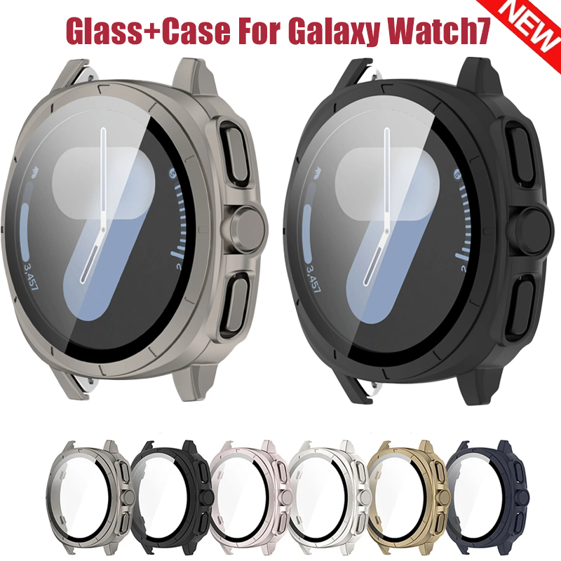 Samsung Smartwatch Accessories - غطاء زجاجي + حافظة لساعة سامسونج