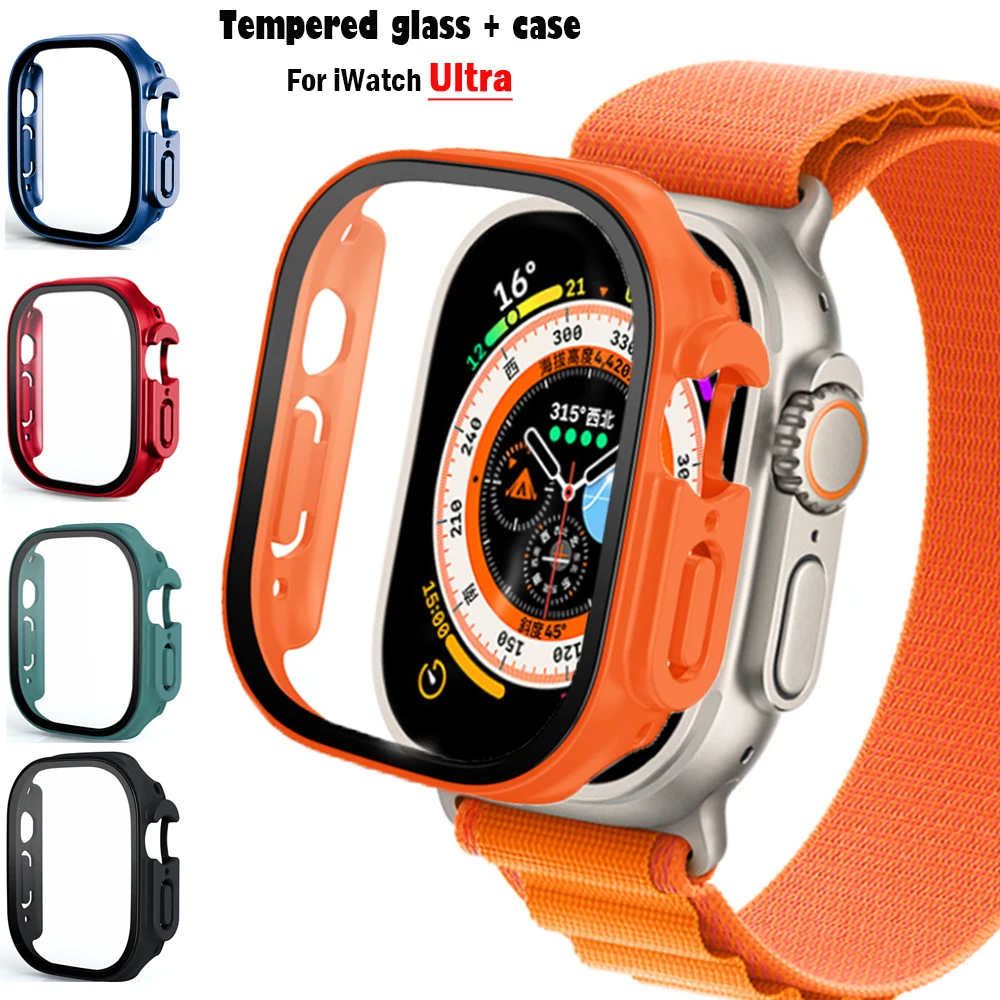 Smartwatch Band Accessories - زجاج + حافظة لساعة أبل الترا