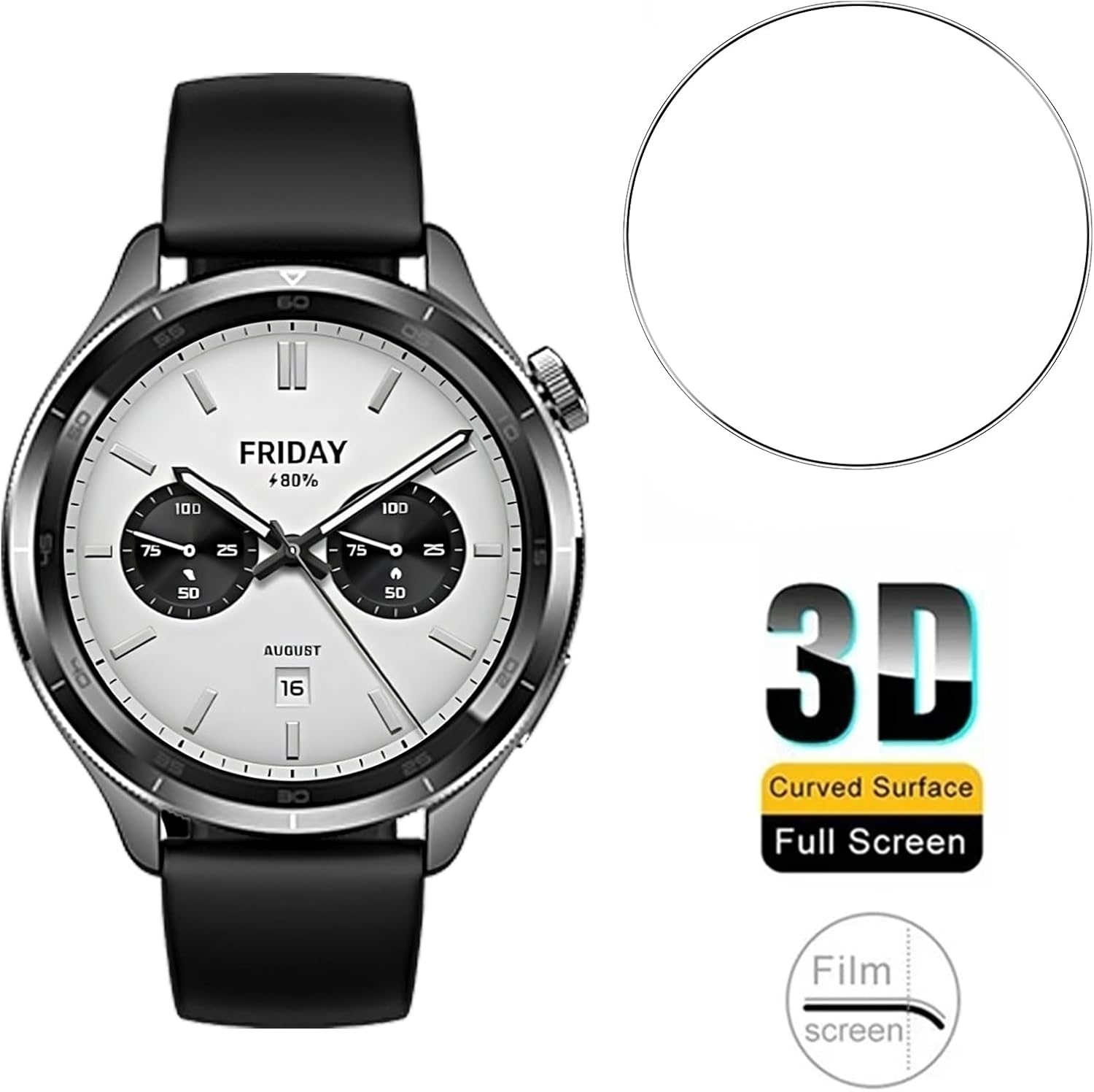 3 قطعة الزجاج المقسى Smartwatc - مراجعة Xiaomi Smartwatch S4 Accessories وسعره
