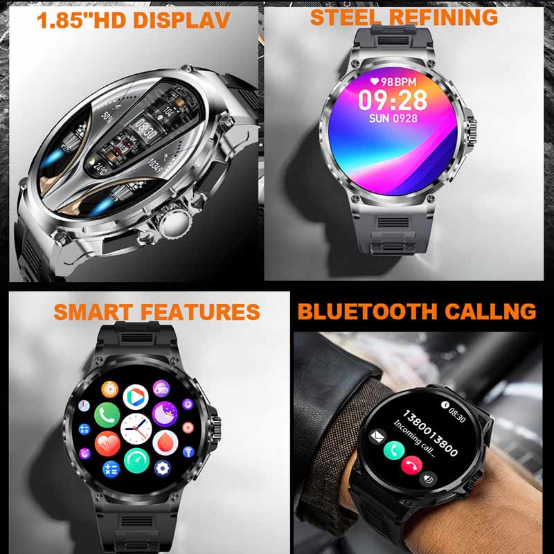 ساعة ذكية للرجال بشاشة عرض الش - مراجعة Smartwatch Faces وسعره