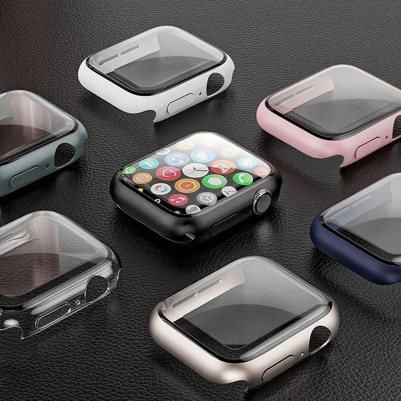 الزجاج المقسى + غطاء لساعة أبل - مراجعة Smartwatch Band Accessories وسعره