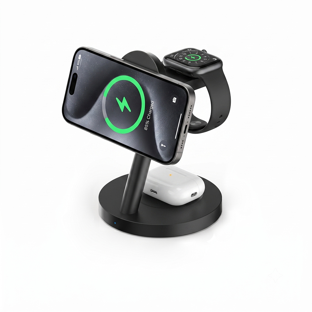 محطة شحن لاسلكي سريع 3 في 1 بت - مراجعة Smartwatch Ac وسعره