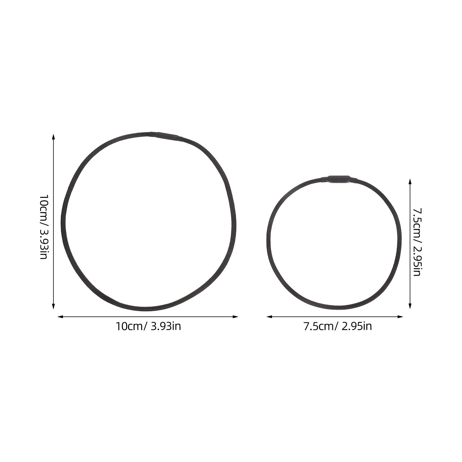 12 قطعة من حلقات مطاطية سوداء  - مراجعة Silicone Band Replacement وسعره