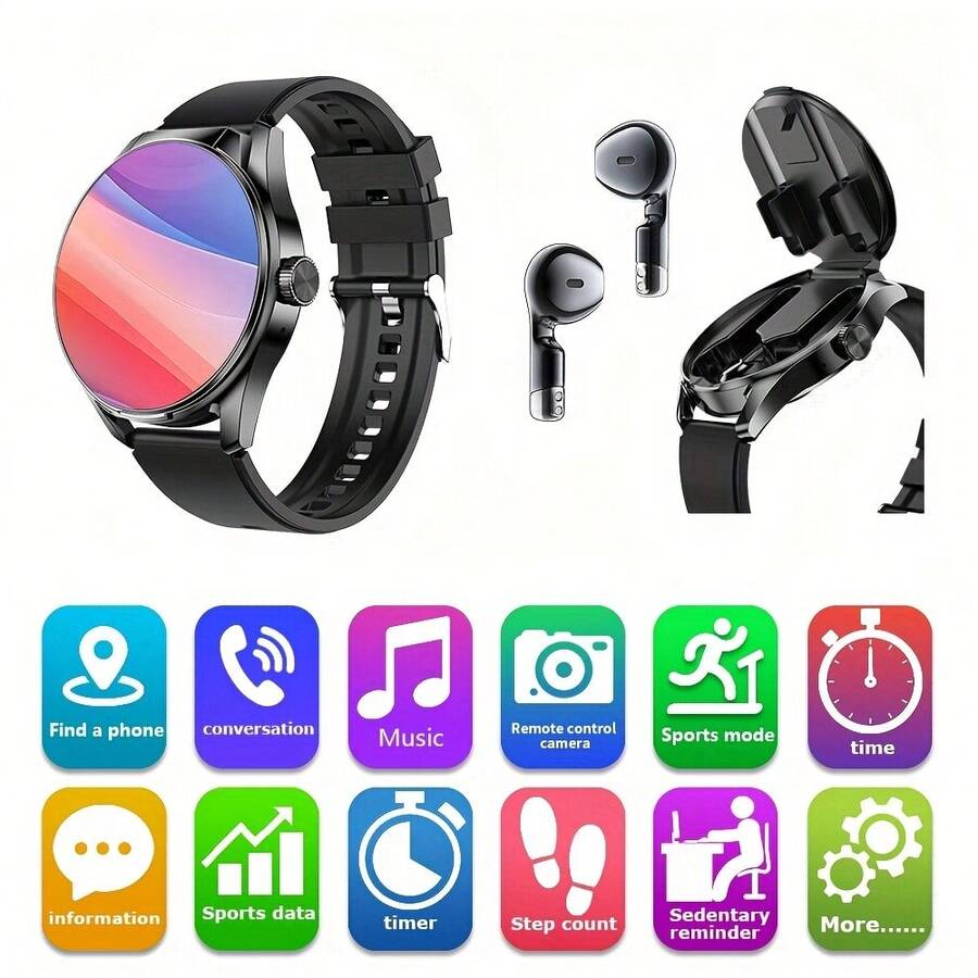 ساعة ذكية مع سماعات أذن، شاشة  - مراجعة Smartwatch Faces وسعره