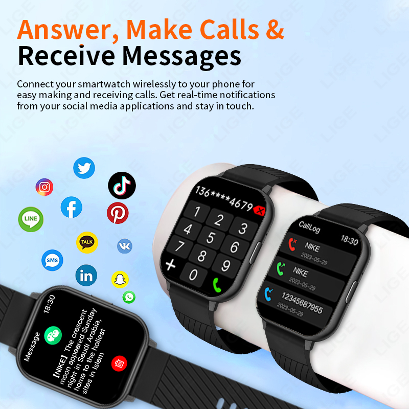 ساعة ذكية جديدة من LIGE لعام 2 - مراجعة Smartwatch Faces وسعره