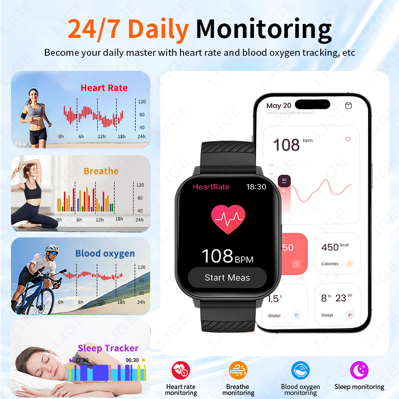 ساعة ذكية جديدة من LIGE لعام 2 - مراجعة Smartwatch Faces وسعره