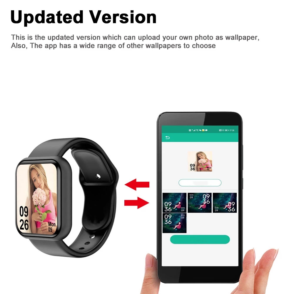 ساعة ذكية للرجال والنساء، وضع  - مراجعة Silicone Band Replacement وسعره