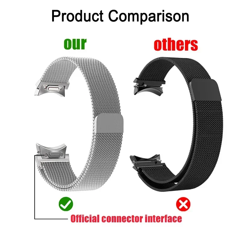 سريعة تناسب ميلانو الفرقة لساع - مراجعة Accessories For Galaxy Watch 5 وسعره