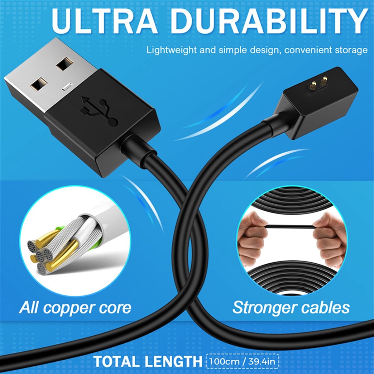 كابل شحن سريع للساعة الذكية 2  - مراجعة Watch Charger Cable وسعره