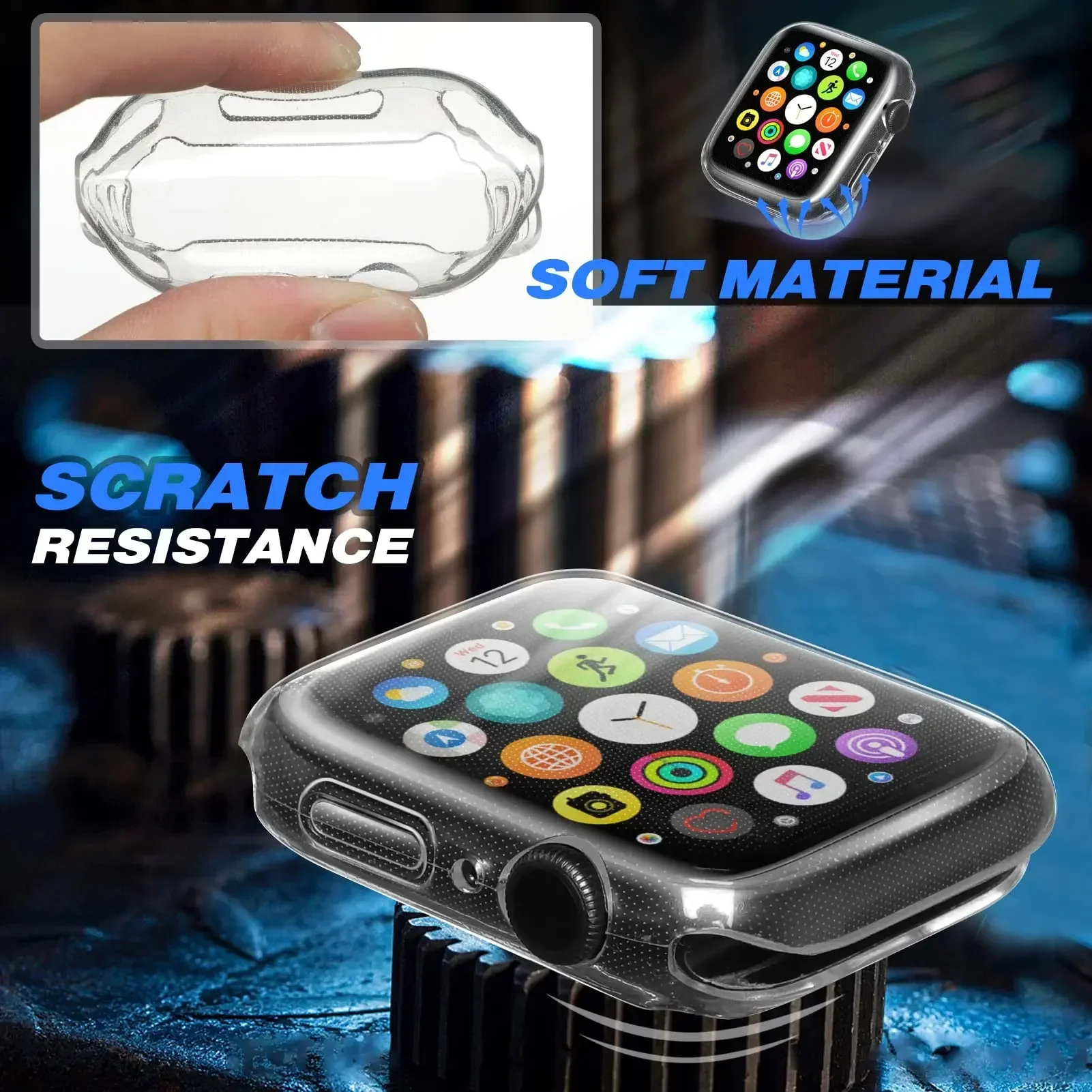 غطاء لساعة أبل 44 مللي متر 40  - مراجعة Smartwatch Icon وسعره