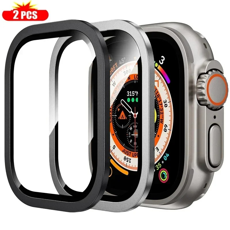 2 قطعة الزجاج المقسى لساعة أبل - مراجعة Smart Watch Accessories وسعره