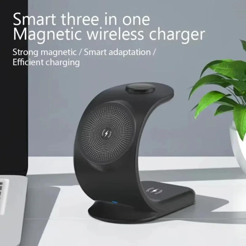 شاحن لاسلكي مغناطيسي 3 في 1 مح - مراجعة Watch Charger Cable وسعره