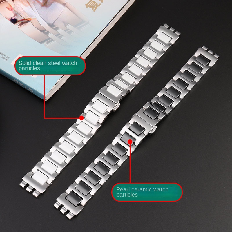 حزام ساعة من السيراميك والفولا - مراجعة Ceramic Link Bracelet وسعره