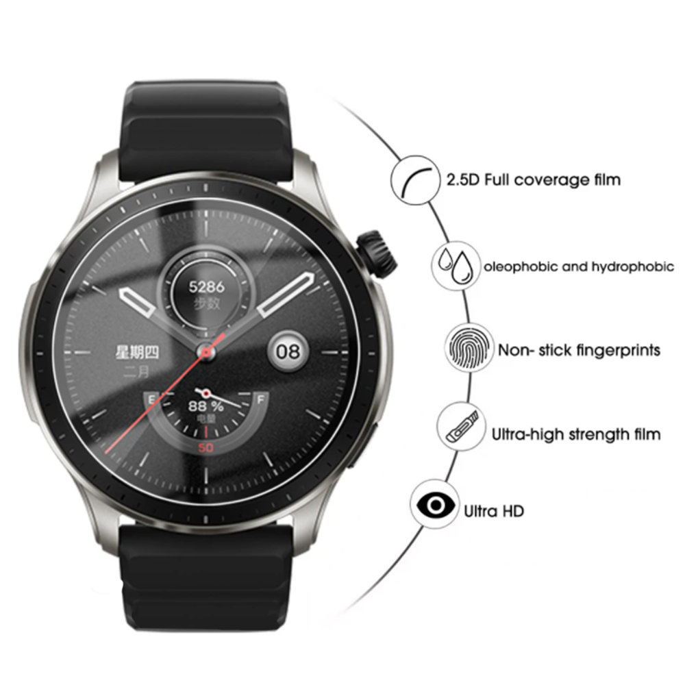 الزجاج المقسى ل ساعة ذكية ، في - مراجعة Motorola Smartwatch Accessories وسعره