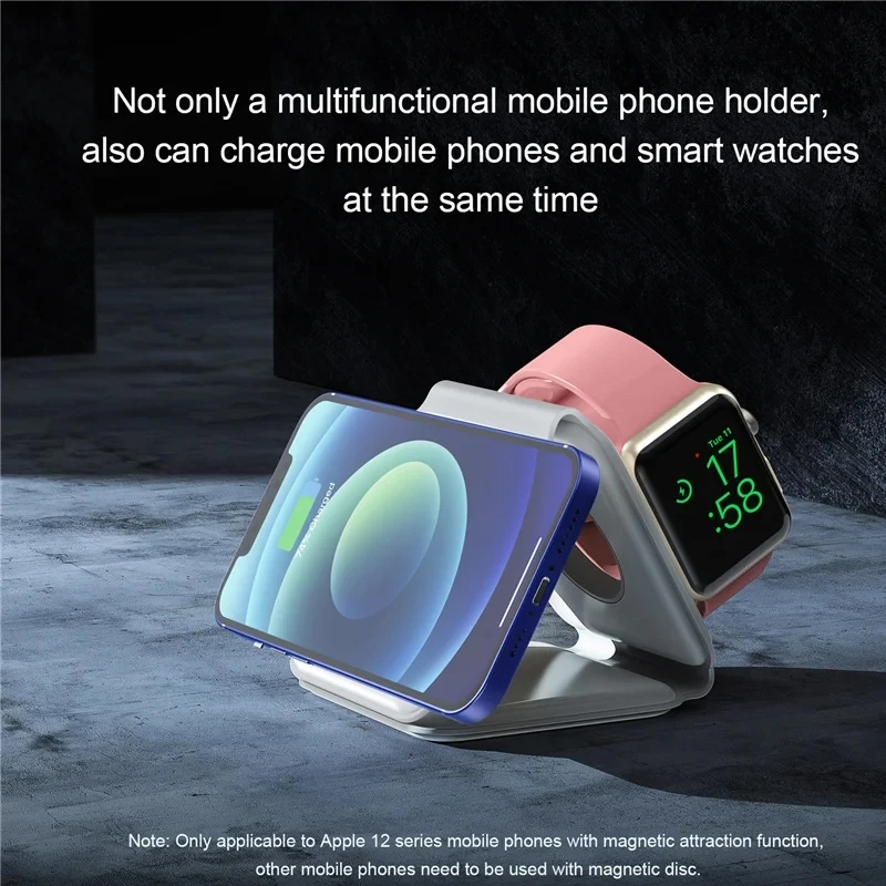 شاحن لاسلكي مغناطيسي محمول 3 ف - مراجعة Smartwatch Ac وسعره