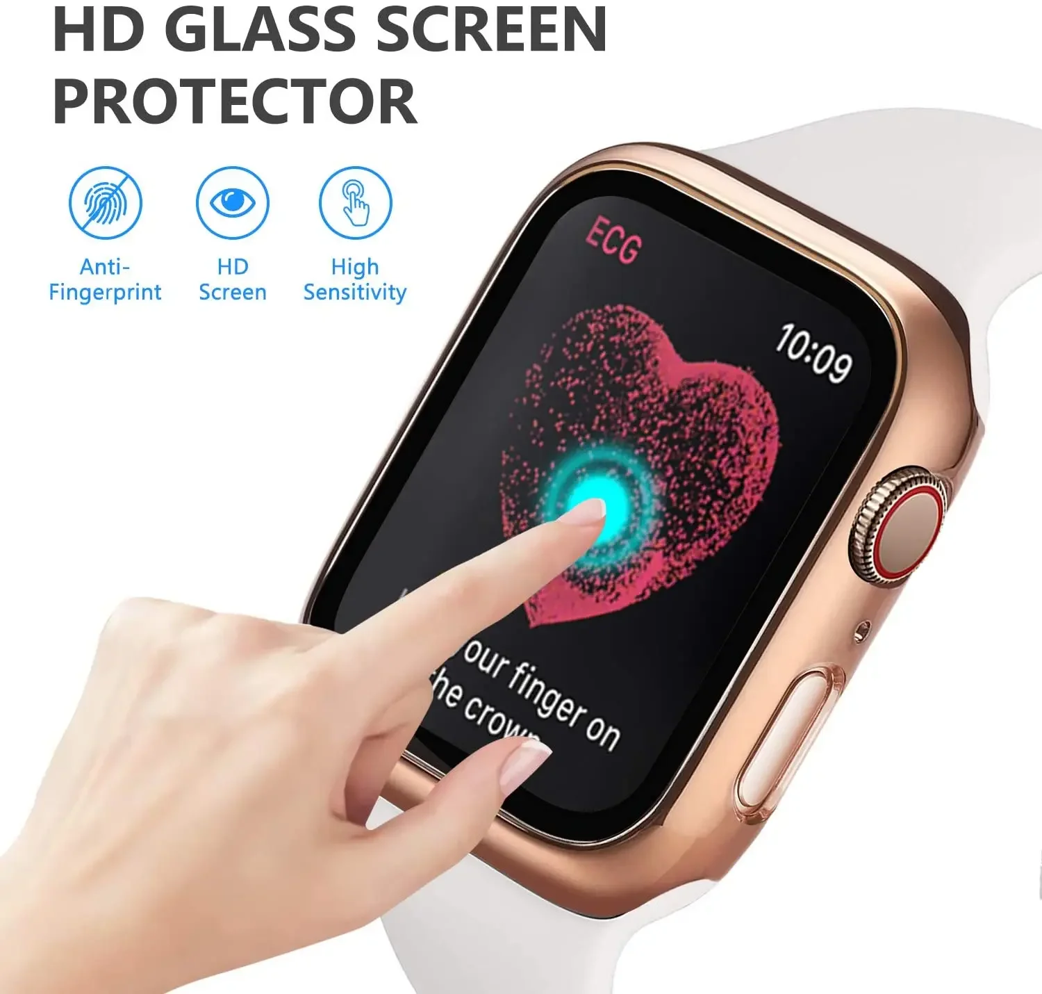 الزجاج المقسى + غطاء لساعة أبل - مراجعة Smartwatch Icon وسعره