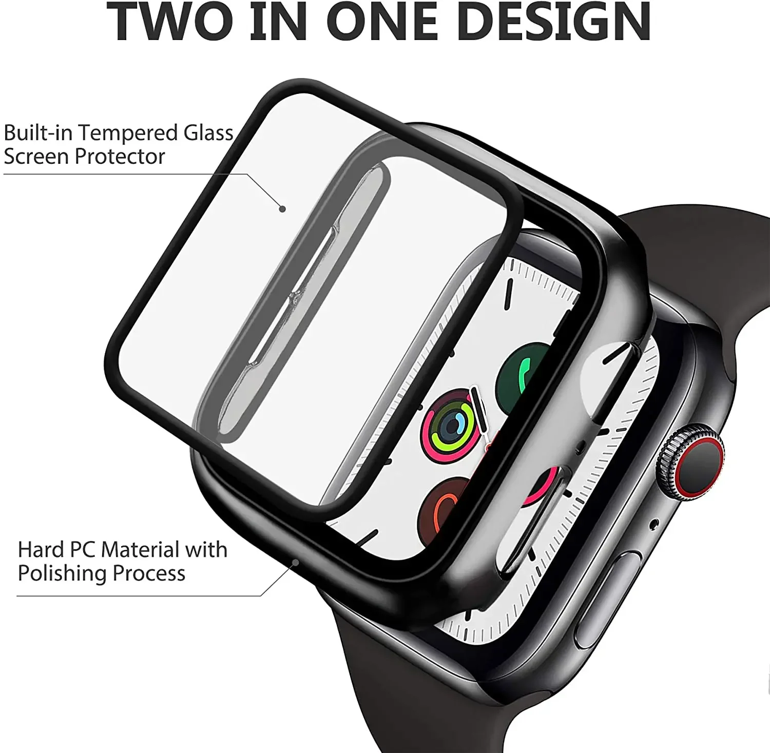 الزجاج المقسى + غطاء لساعة أبل - مراجعة Smartwatch Icon وسعره