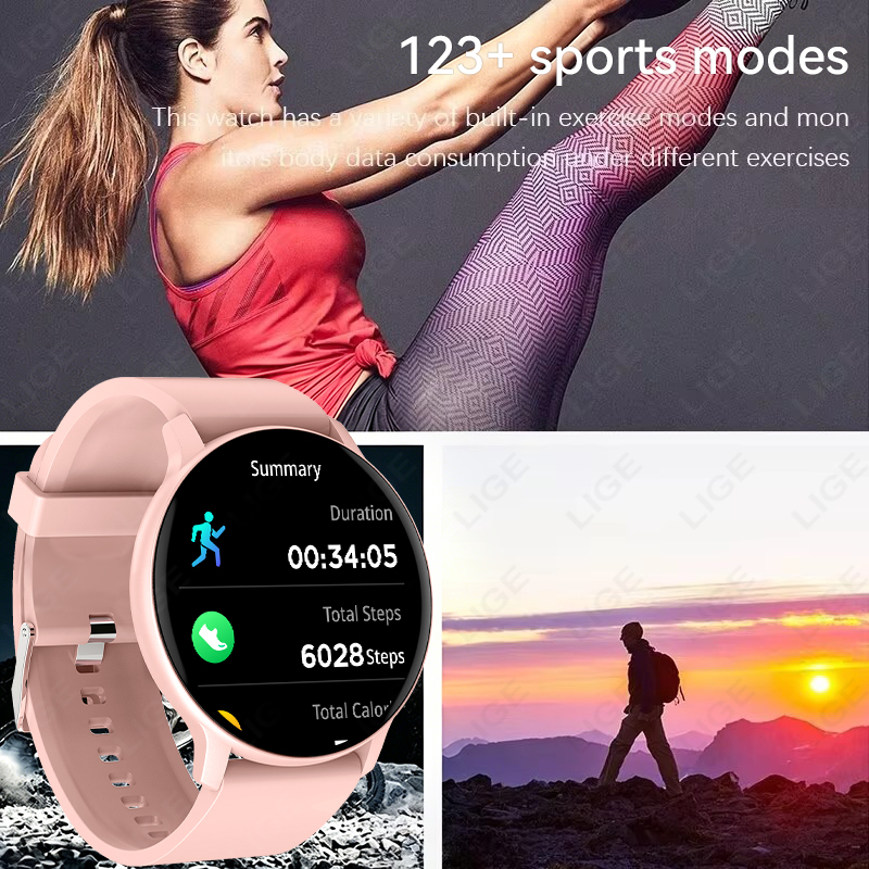 ساعة ذكية LIGE 2026 مع واجهات  - مراجعة Smartwatch Faces وسعره
