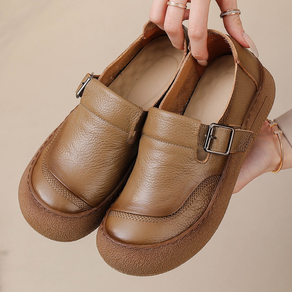 حذاء فردي غير رسمي للنساء ربيع - مراجعة Leather Classic Strap وسعره