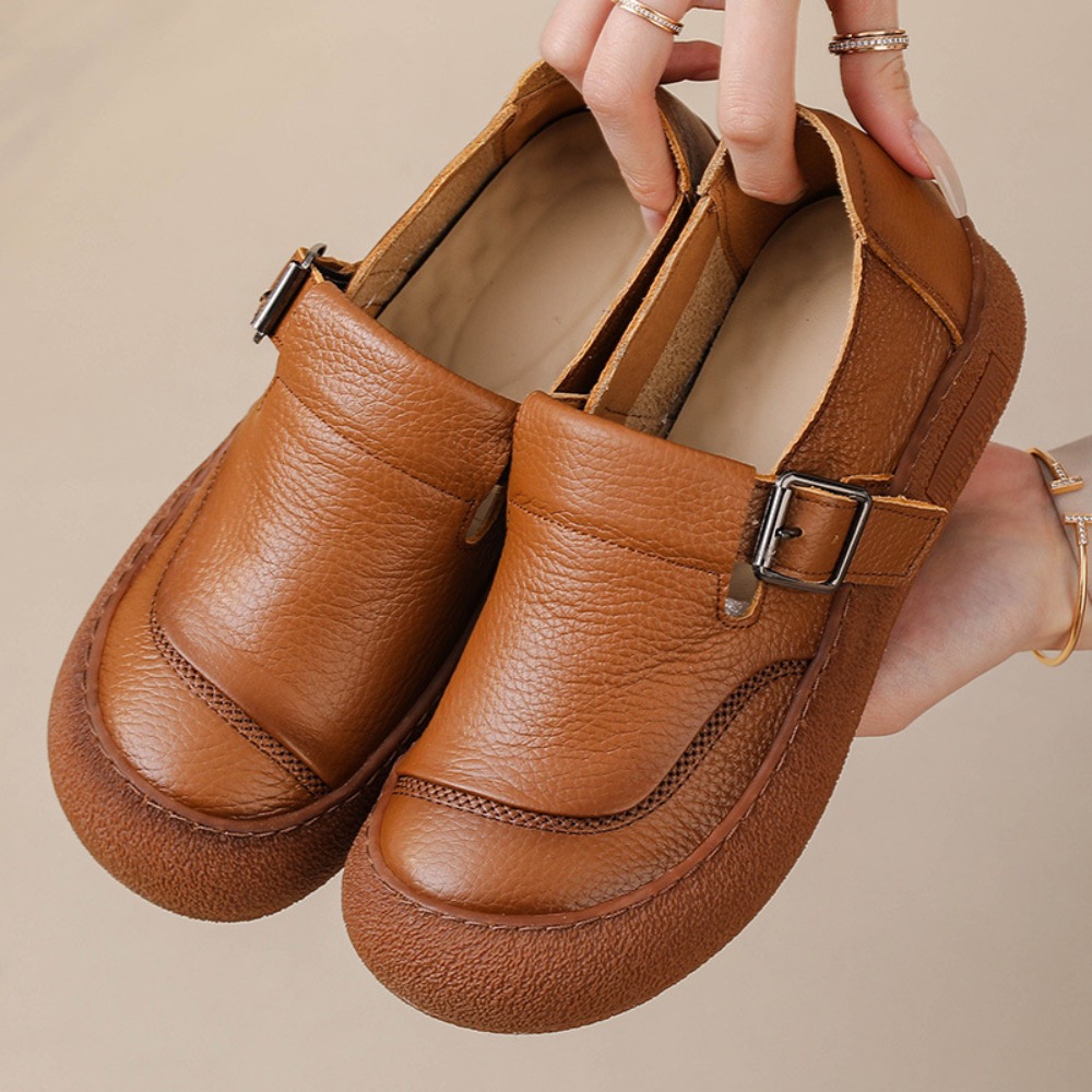 حذاء فردي غير رسمي للنساء ربيع - مراجعة Leather Classic Strap وسعره