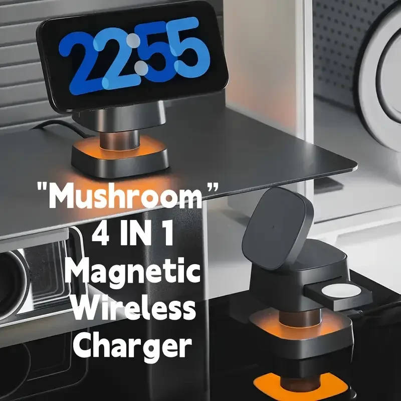 شاحن لاسلكي مغناطيسي 3 في 1 له - مراجعة Watch Charger Cable وسعره