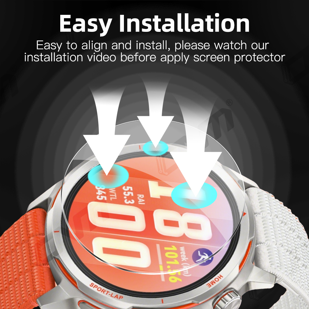 زجاج مقسى 9H لساعة هواوي GT Ru - مراجعة Titan Smartwatch Accessories وسعره