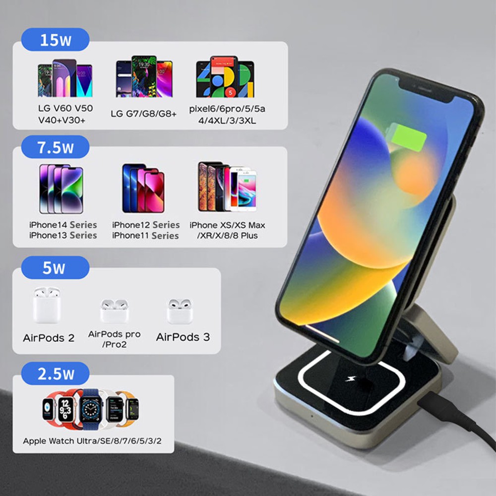 محطة شاحن لاسلكية مغناطيسية قا - مراجعة Smartwatch Ac وسعره