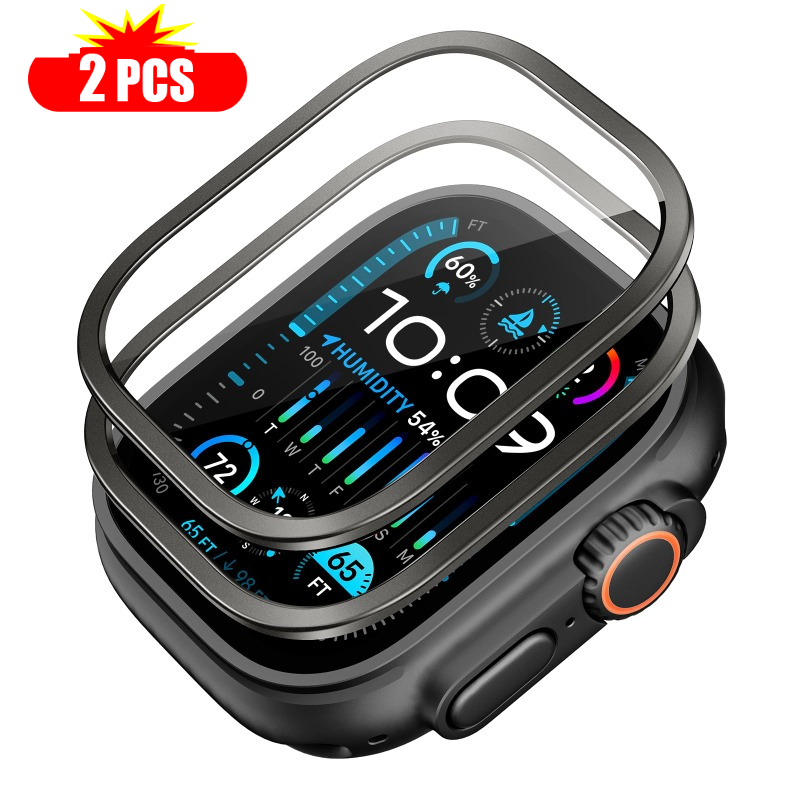 2 قطعة الزجاج المقسى لساعة أبل - مراجعة Smart Watch Accessories وسعره