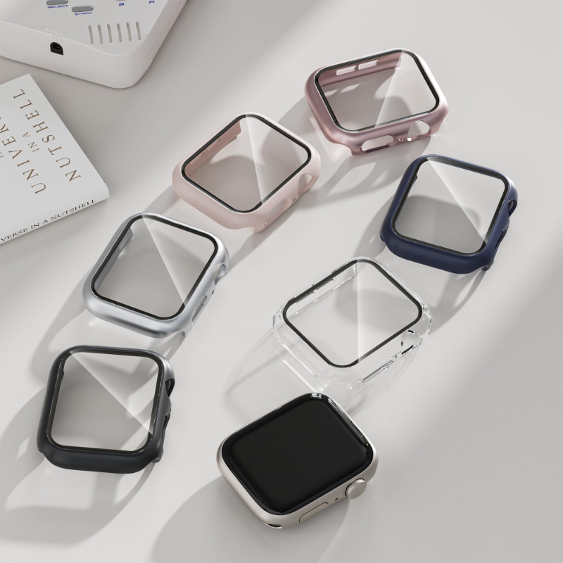 قطعتان من الزجاج المقسى + غطاء - مراجعة Smartwatch Band Accessories وسعره